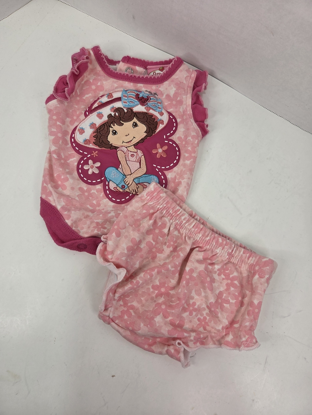 Y2K VTG 2007 Strawberry Shortcake Infant Outfit Rare! Read*